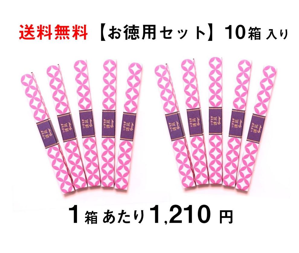 画像1: 【送料無料】お徳用セット《10箱入り》 桃のフルーツ線香「誘凪」 (1)